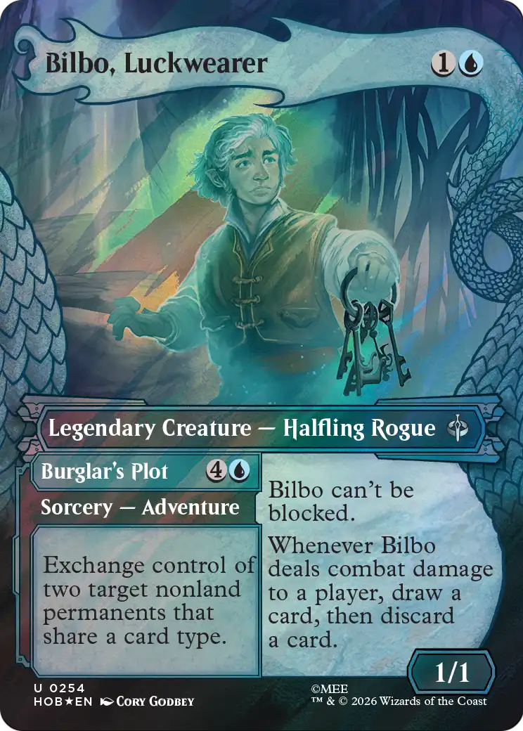Bilbo, Luckwearer (Showcase) (Surge Foil) [The Hobbit] | Devastation Store