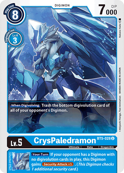 CrysPaledramon [BT5-028] [Battle of Omni] | Devastation Store