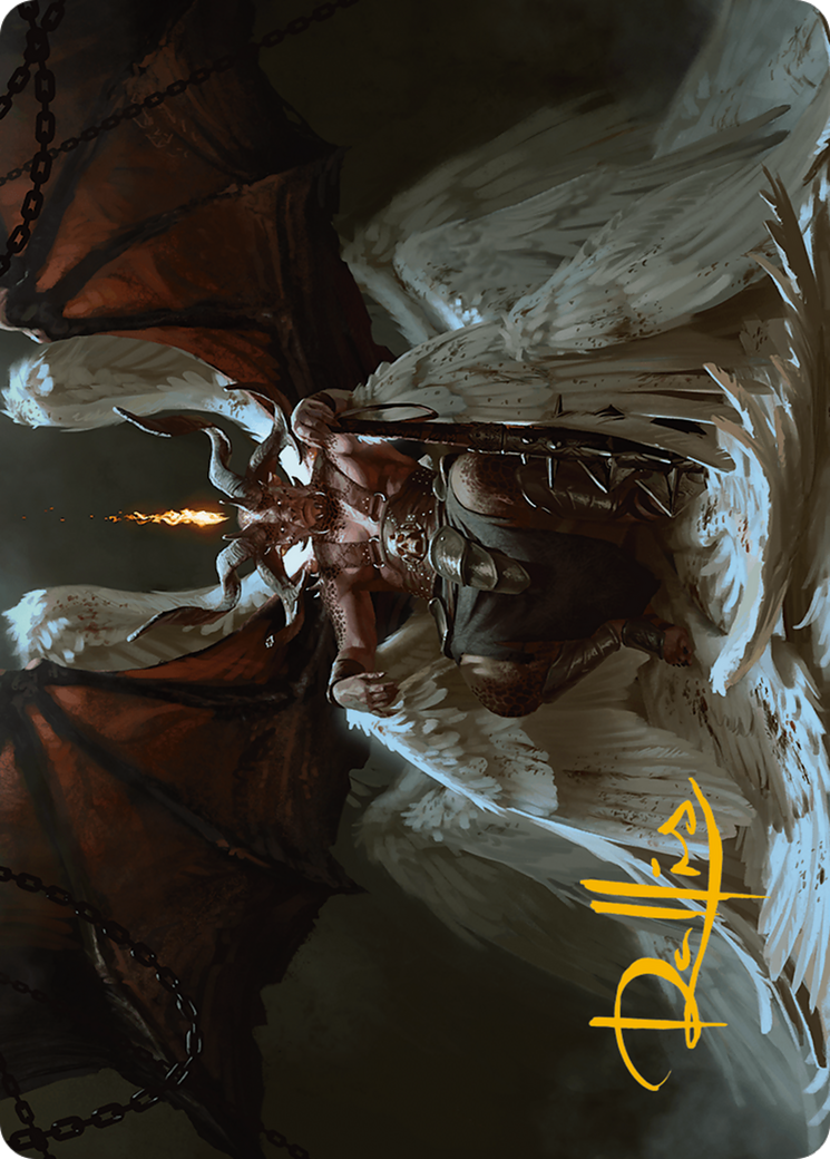Shilgengar, Sire of Famine Art Card (Gold-Stamped Signature) [Modern Horizons 3 Art Series] | Devastation Store