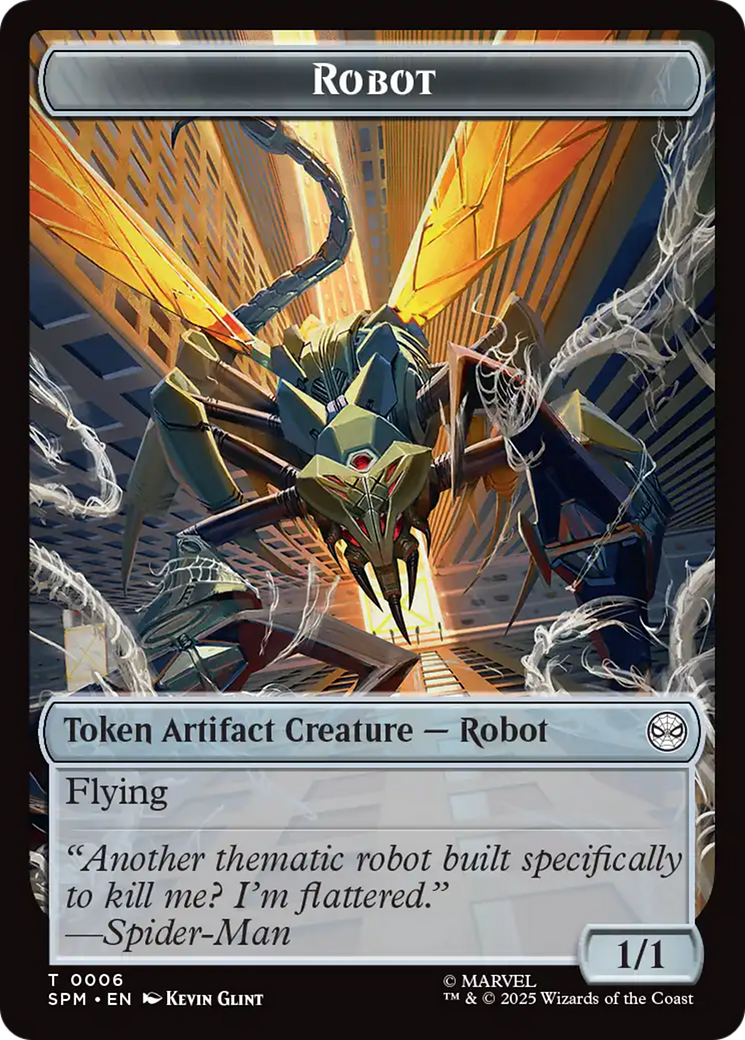 Food // Robot Double-Sided Token [Marvel's Spider-Man Tokens] | Devastation Store