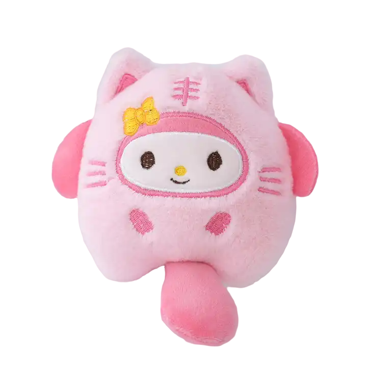 Llavero De Peluche Kuromi Hello Kitty My Melody Sanrio | Devastation Store