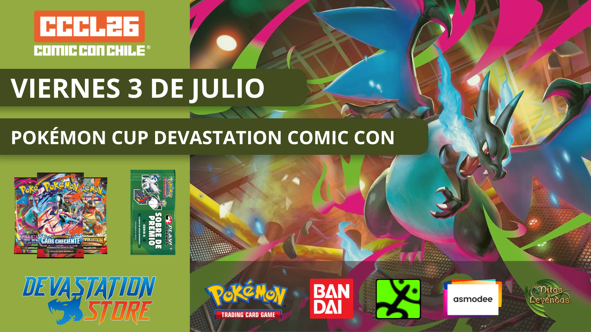 POKEMON CUP COMIC CON VIERNES 3 DE JULIO | Devastation Store