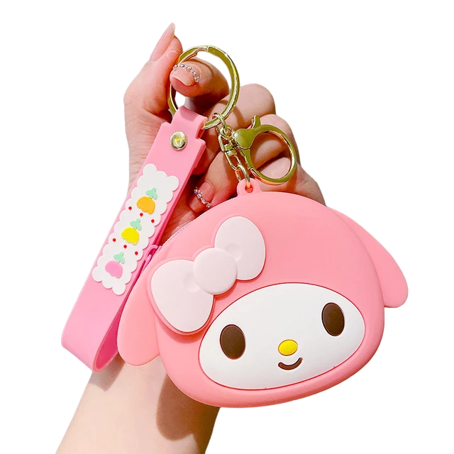 Monedero Con Llavero Kuromi Hello Kitty My Melody Sanrio | Devastation Store