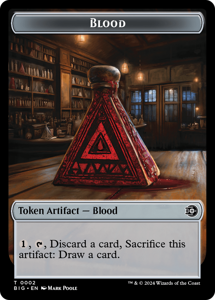 Mercenary // Blood Double-Sided Token [Outlaws of Thunder Junction Tokens] | Devastation Store