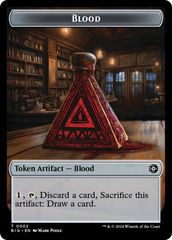 Mercenary // Blood Double-Sided Token [Outlaws of Thunder Junction Tokens] | Devastation Store