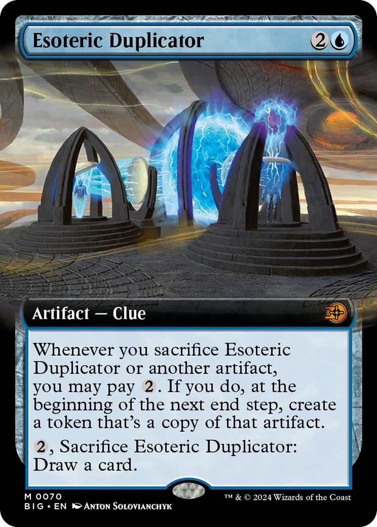Esoteric Duplicator (Extended Art) [Outlaws of Thunder Junction: The Big Score] | Devastation Store