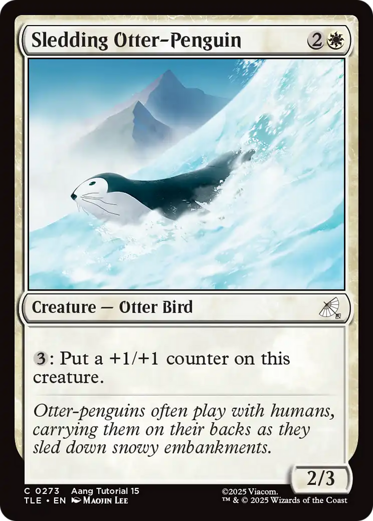 Sledding Otter-Penguin (0273) [Avatar: The Last Airbender: Eternal-Legal] | Devastation Store