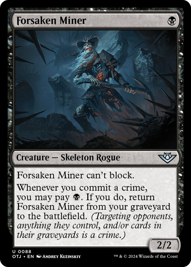 Forsaken Miner [Outlaws of Thunder Junction] | Devastation Store