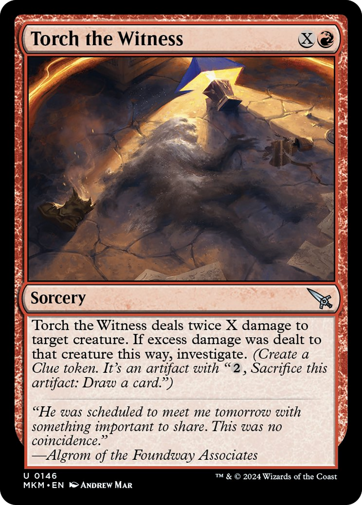 Torch the Witness (Blue) [Murders at Karlov Manor] | Devastation Store