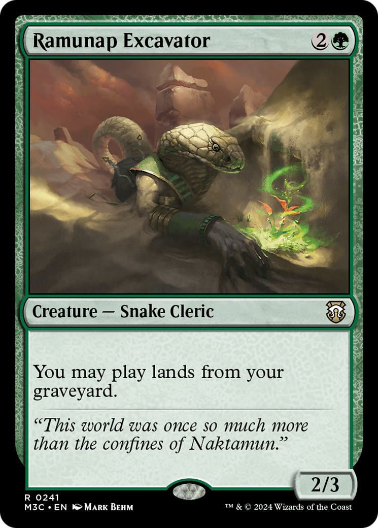Ramunap Excavator (Ripple Foil) [Modern Horizons 3 Commander] | Devastation Store