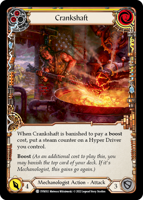 Crankshaft (Yellow) [DYN102] (Dynasty)  Rainbow Foil | Devastation Store