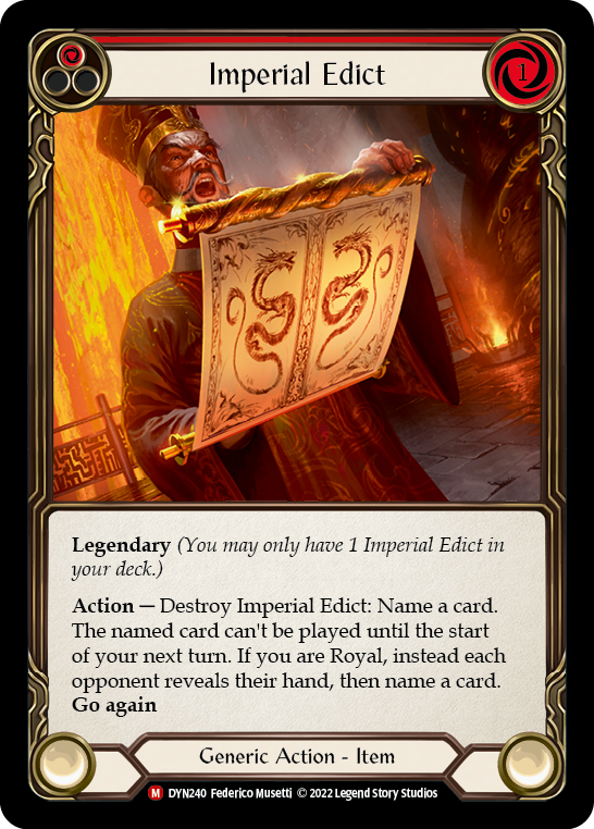 Imperial Edict [DYN240] (Dynasty) | Devastation Store