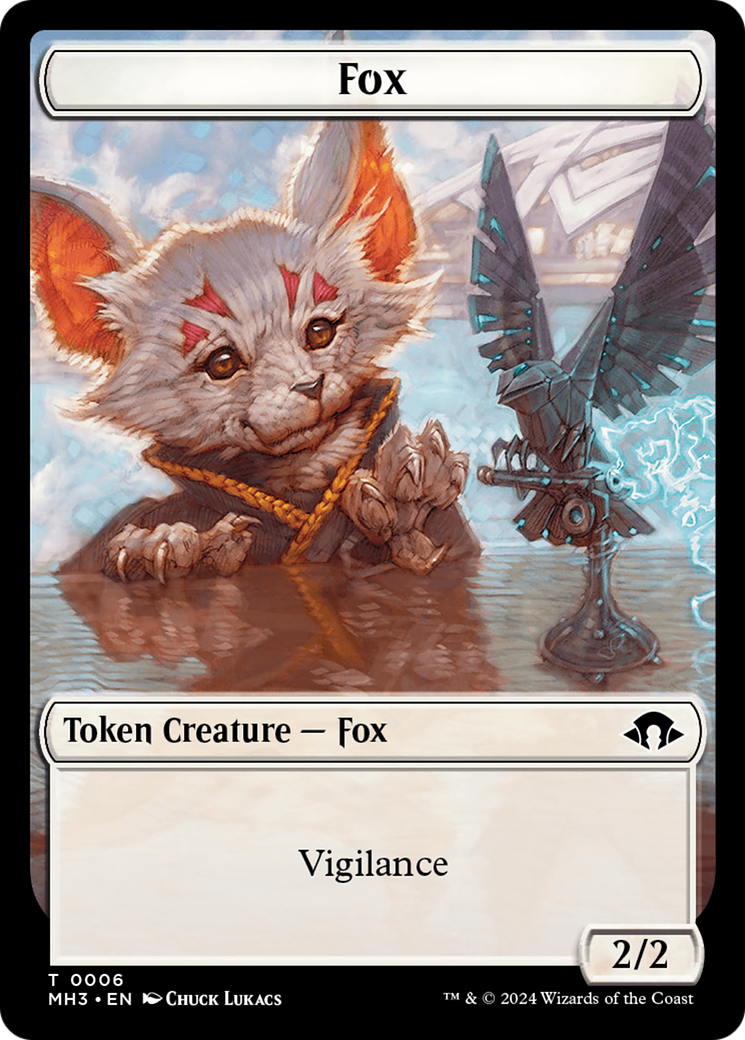 Phyrexian Germ // Fox Double-Sided Token [Modern Horizons 3 Tokens] | Devastation Store