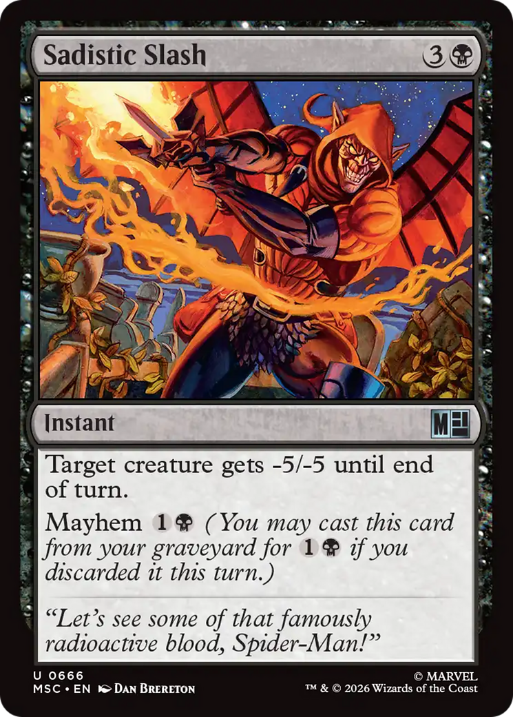 Sadistic Slash [Marvel Super Heroes Commander] | Devastation Store