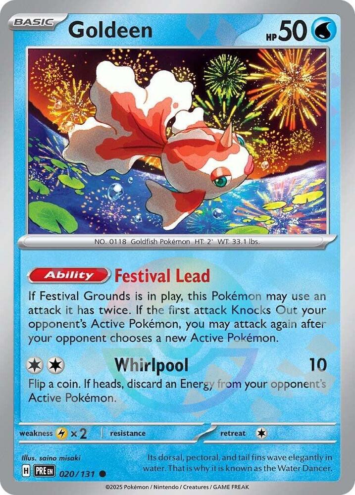 Goldeen (020/131) (Poke Ball Pattern) [Scarlet & Violet: Prismatic Evolutions] | Devastation Store