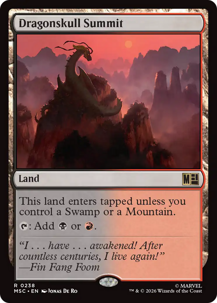 Dragonskull Summit (Surge Foil) [Marvel Super Heroes Commander] | Devastation Store