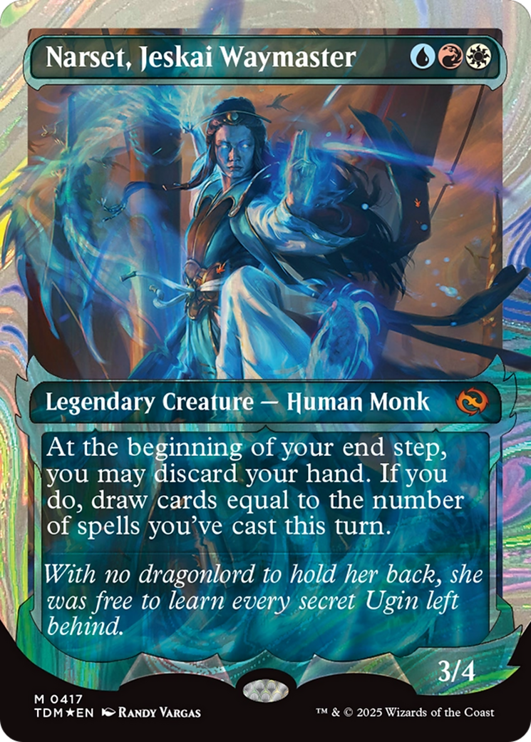 Narset, Jeskai Waymaster (Showcase) (Halo Foil) [Tarkir: Dragonstorm] | Devastation Store