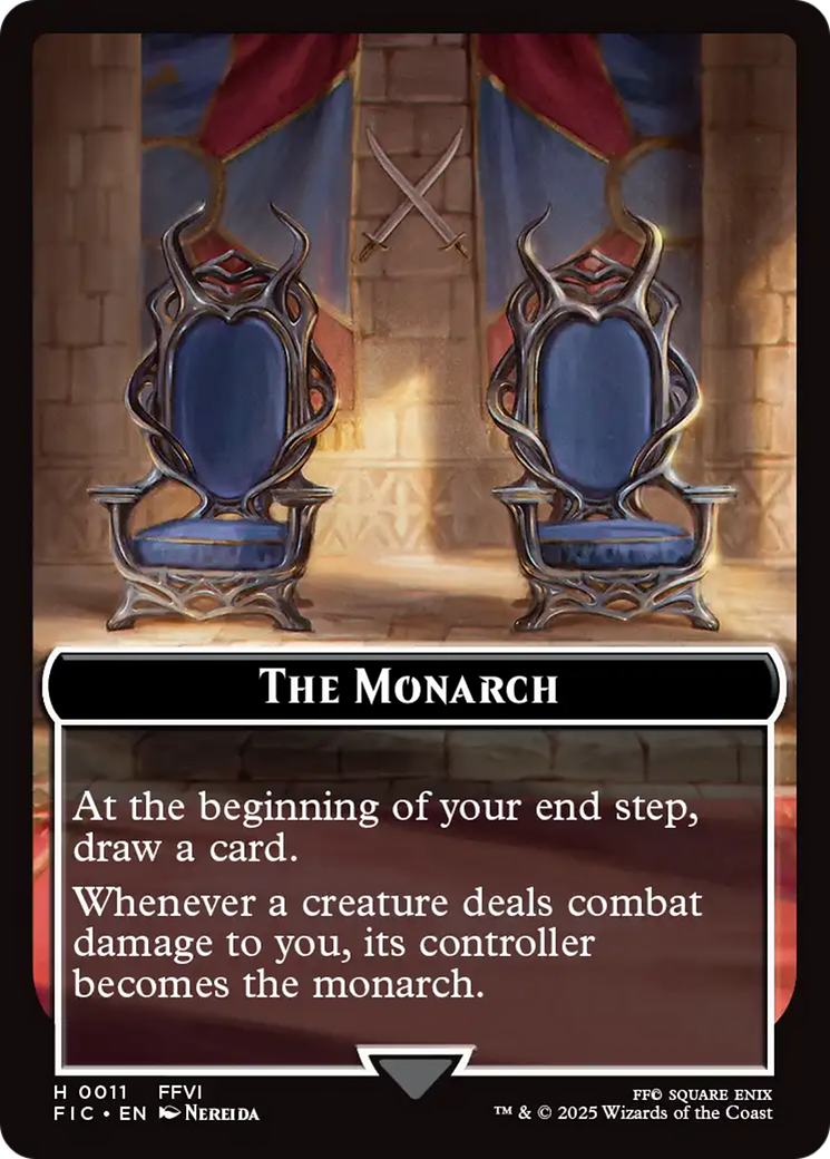 The Blackjack // The Monarch Double-Sided Token (Surge Foil) [FINAL FANTASY Commander Tokens] | Devastation Store