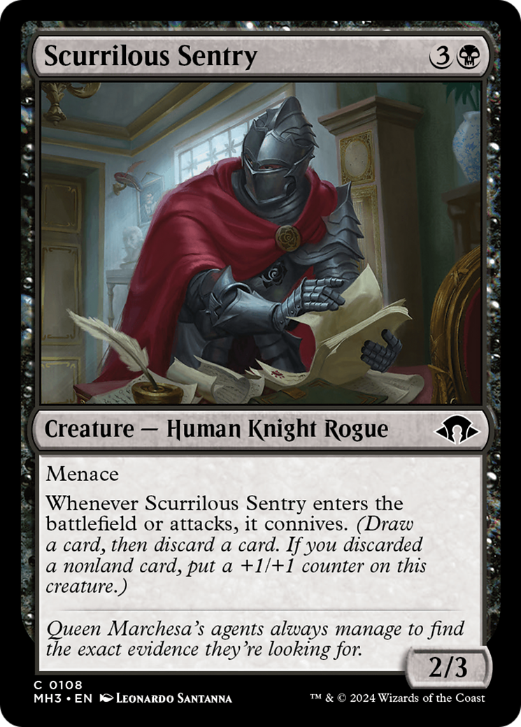 Scurrilous Sentry [Modern Horizons 3] | Devastation Store