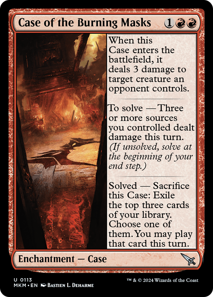 Case of the Burning Masks [Murders at Karlov Manor] | Devastation Store