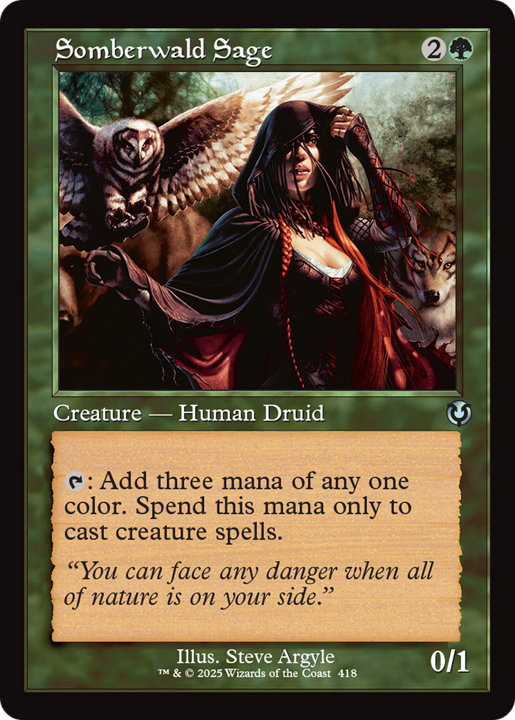 Somberwald Sage (Retro Frame) [Innistrad Remastered] | Devastation Store