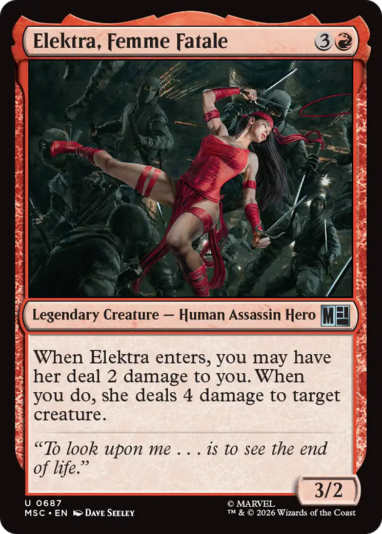 Elektra, Femme Fatale [Marvel Super Heroes Commander] | Devastation Store