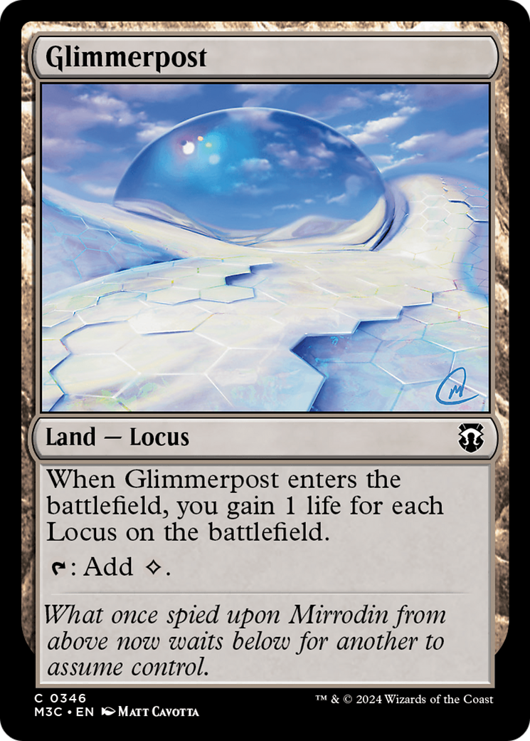 Glimmerpost (Ripple Foil) [Modern Horizons 3 Commander] | Devastation Store