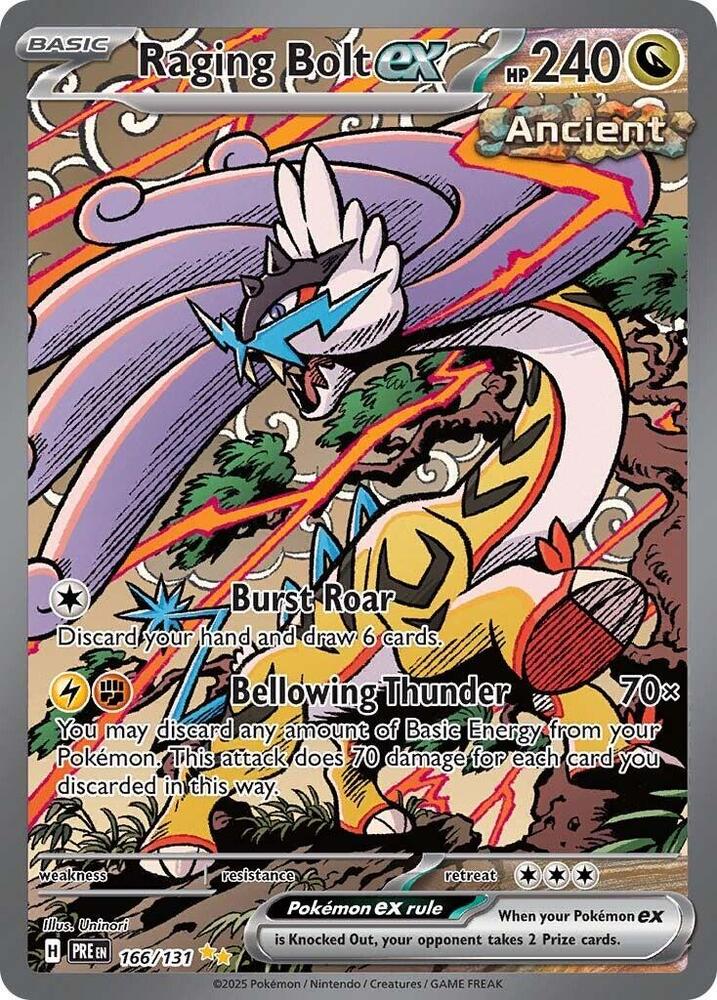 Raging Bolt ex (166/131) [Scarlet & Violet: Prismatic Evolutions] | Devastation Store