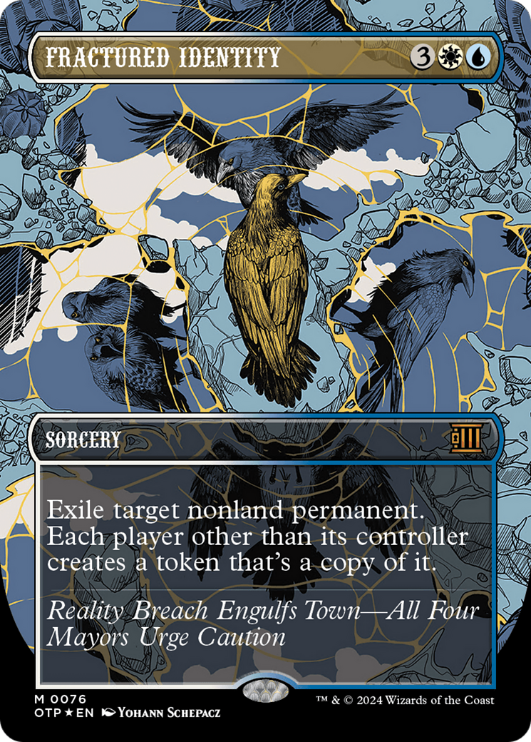 Fractured Identity (Textured Foil) [Outlaws of Thunder Junction: Breaking News] | Devastation Store