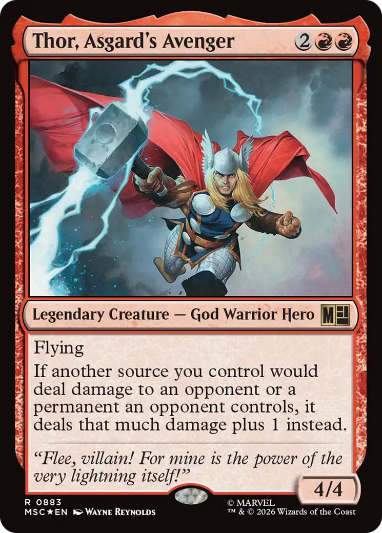 Thor, Asgard's Avenger (Surge Foil) [Marvel Super Heroes Commander] | Devastation Store