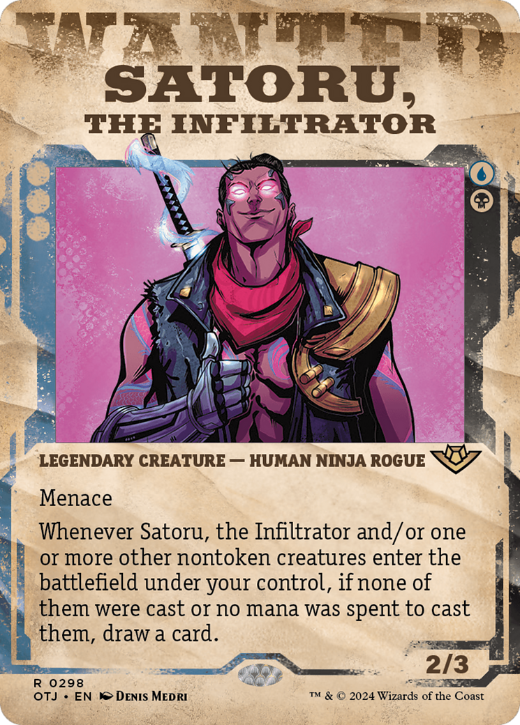 Satoru, the Infiltrator (Showcase) [Outlaws of Thunder Junction] | Devastation Store