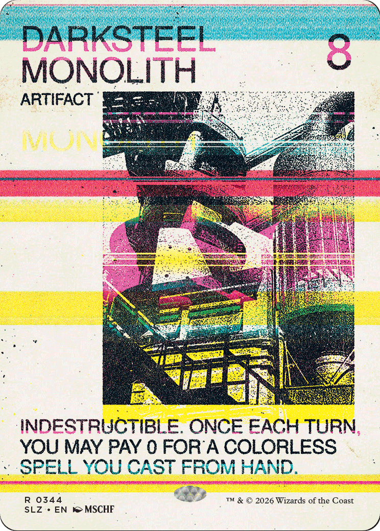 Darksteel Monolith (0344) [Secret Lair x MSCHF: The Zeta Set] | Devastation Store