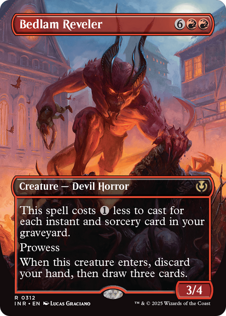 Bedlam Reveler (Borderless) [Innistrad Remastered] | Devastation Store
