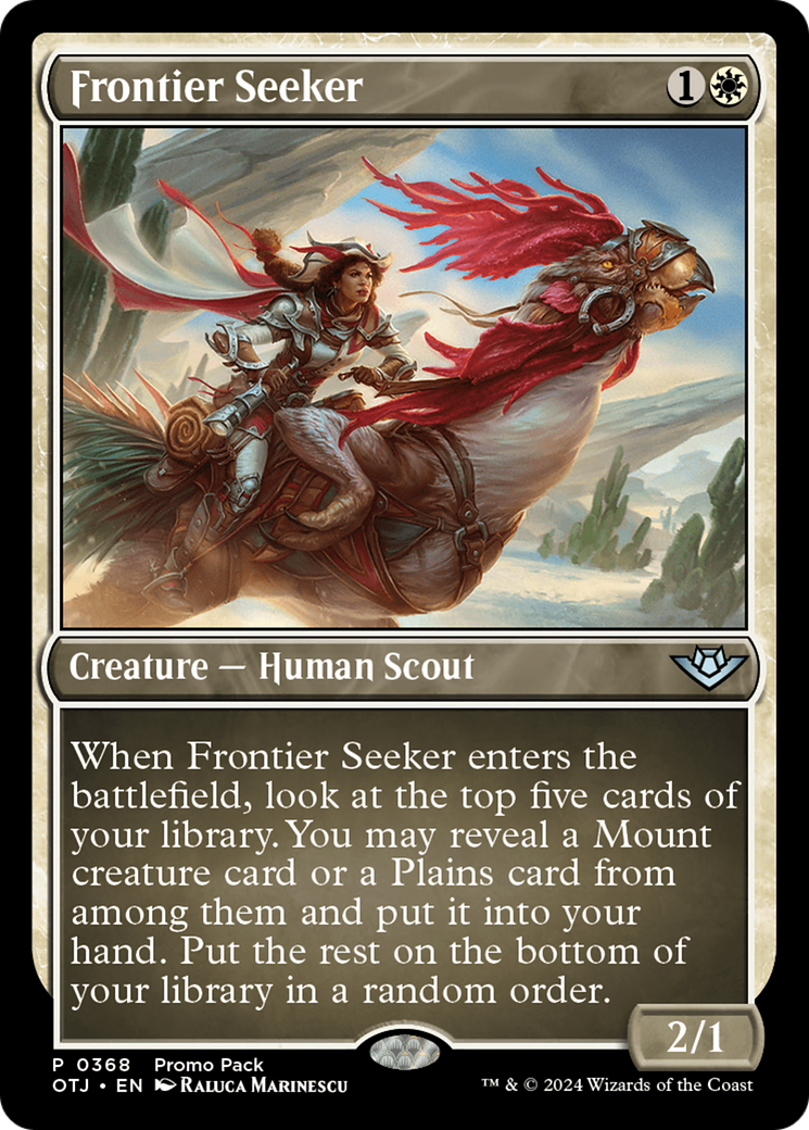 Frontier Seeker (Promo Pack) [Outlaws of Thunder Junction Promos] | Devastation Store