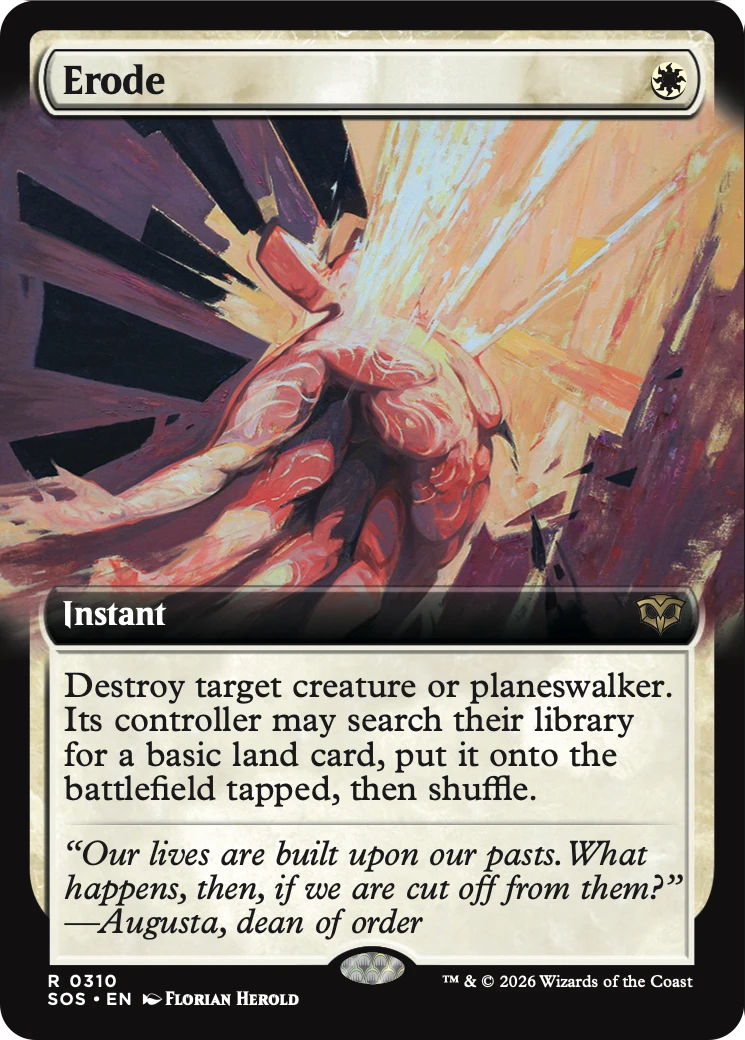 Erode (Extended Art) [Secrets of Strixhaven] | Devastation Store