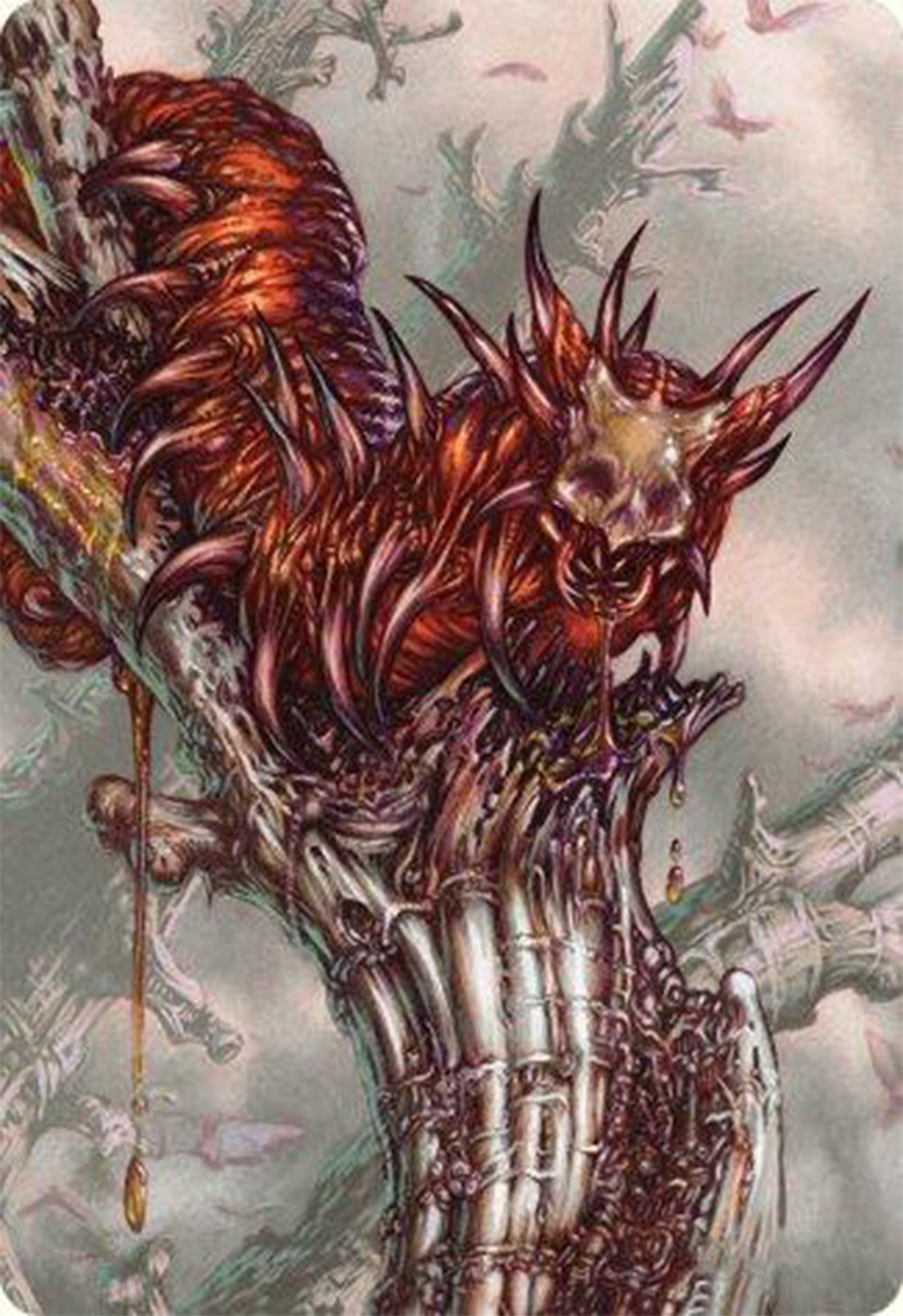 Grist, Voracious Larva Art Card [Modern Horizons 3 Art Series] | Devastation Store