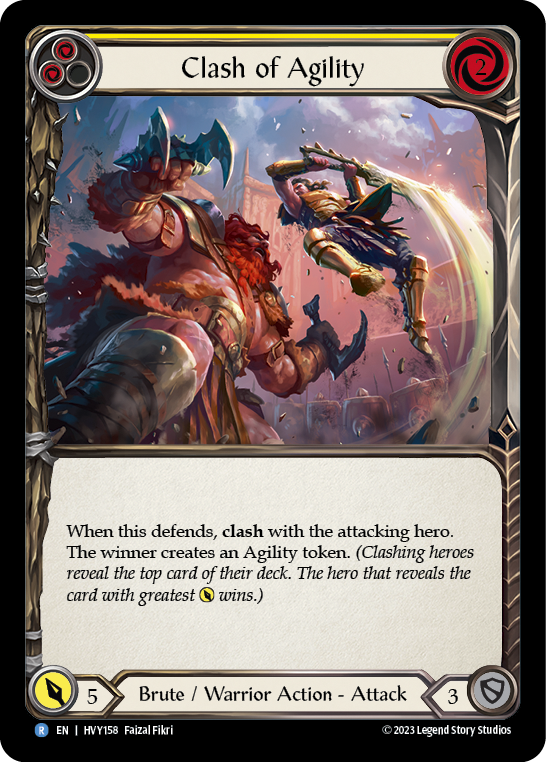 Clash of Agility (Yellow) [HVY158] (Heavy Hitters) | Devastation Store