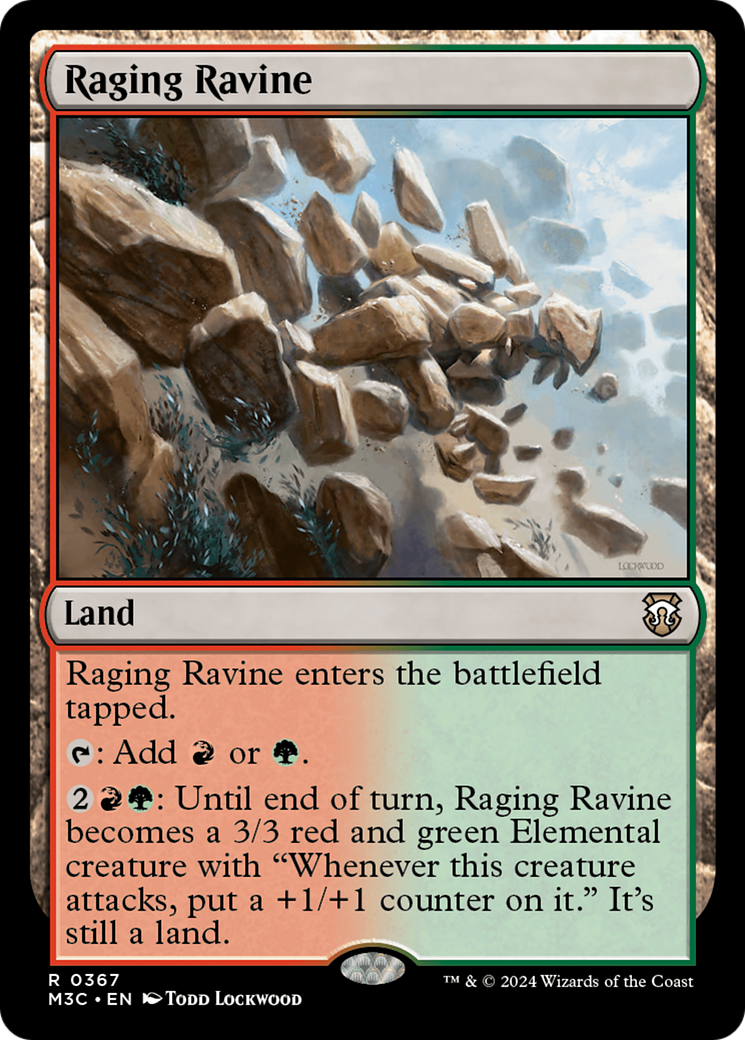 Raging Ravine (Ripple Foil) [Modern Horizons 3 Commander] | Devastation Store
