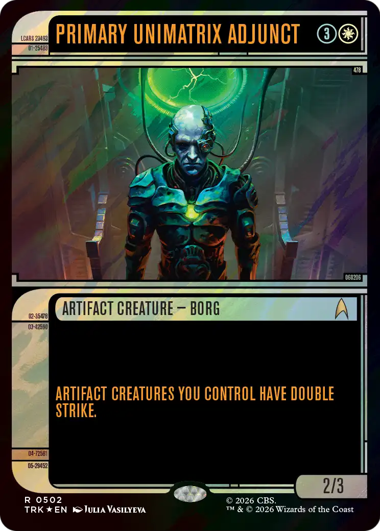 Primary Unimatrix Adjunct (Showcase) (Surge Foil) [Star Trek] | Devastation Store