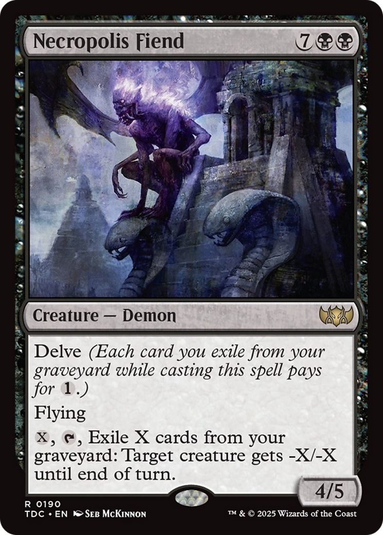 Necropolis Fiend [Tarkir: Dragonstorm Commander] | Devastation Store