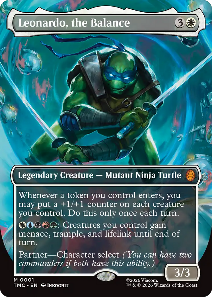 Leonardo, the Balance (Borderless) [Teenage Mutant Ninja Turtles Commander] | Devastation Store