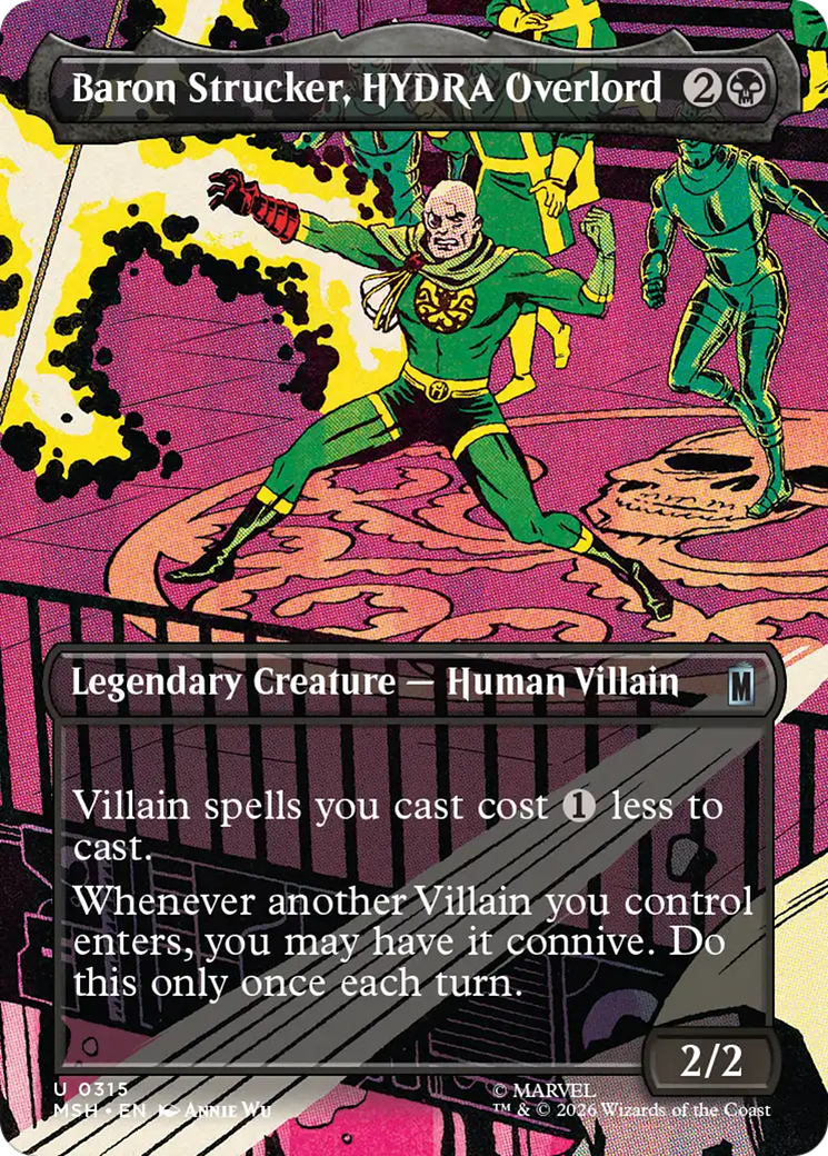 Baron Strucker, HYDRA Overlord (Borderless) (0315) [Marvel Super Heroes] | Devastation Store