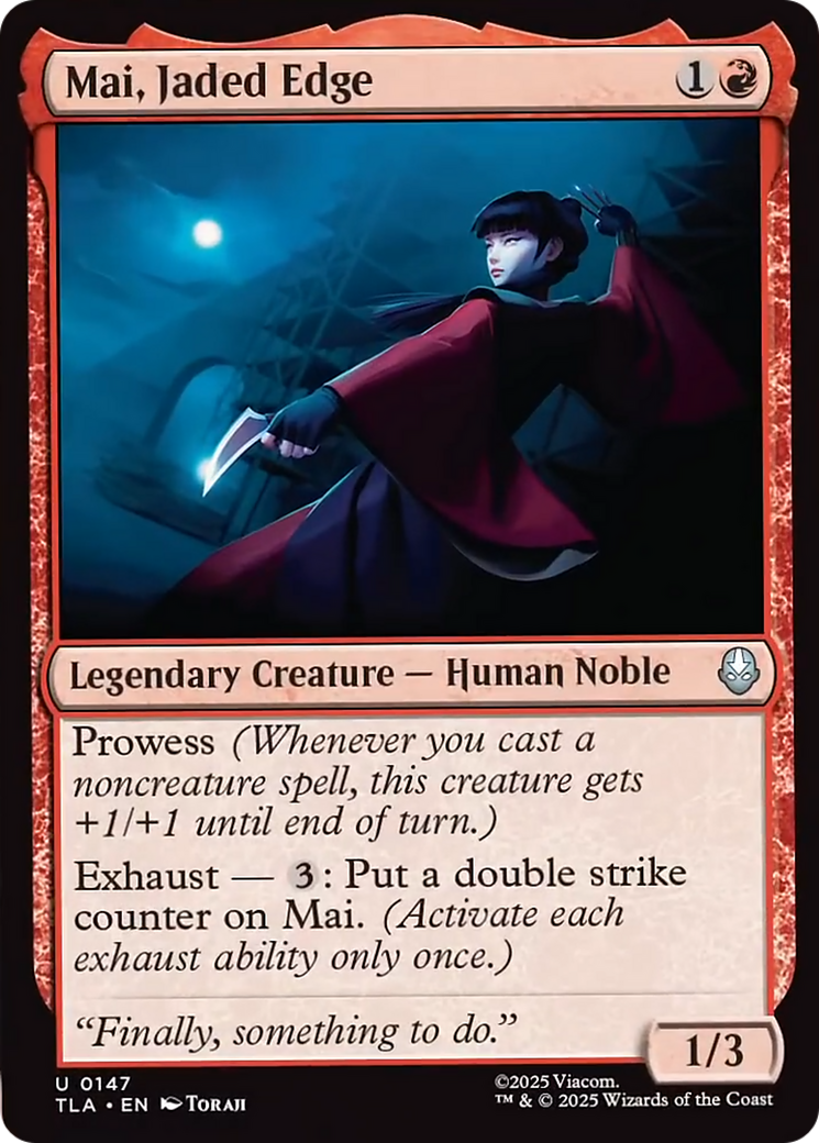 Mai, Jaded Edge [Avatar: The Last Airbender] | Devastation Store