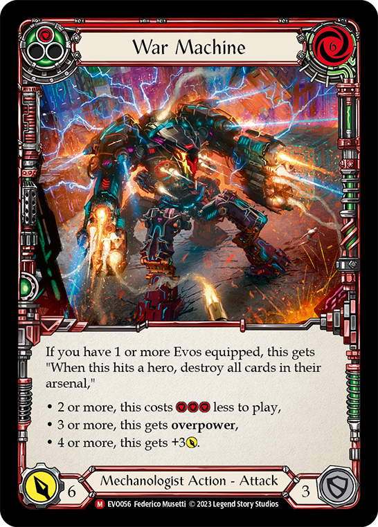 War Machine [EVO056] (Bright Lights)  Rainbow Foil | Devastation Store