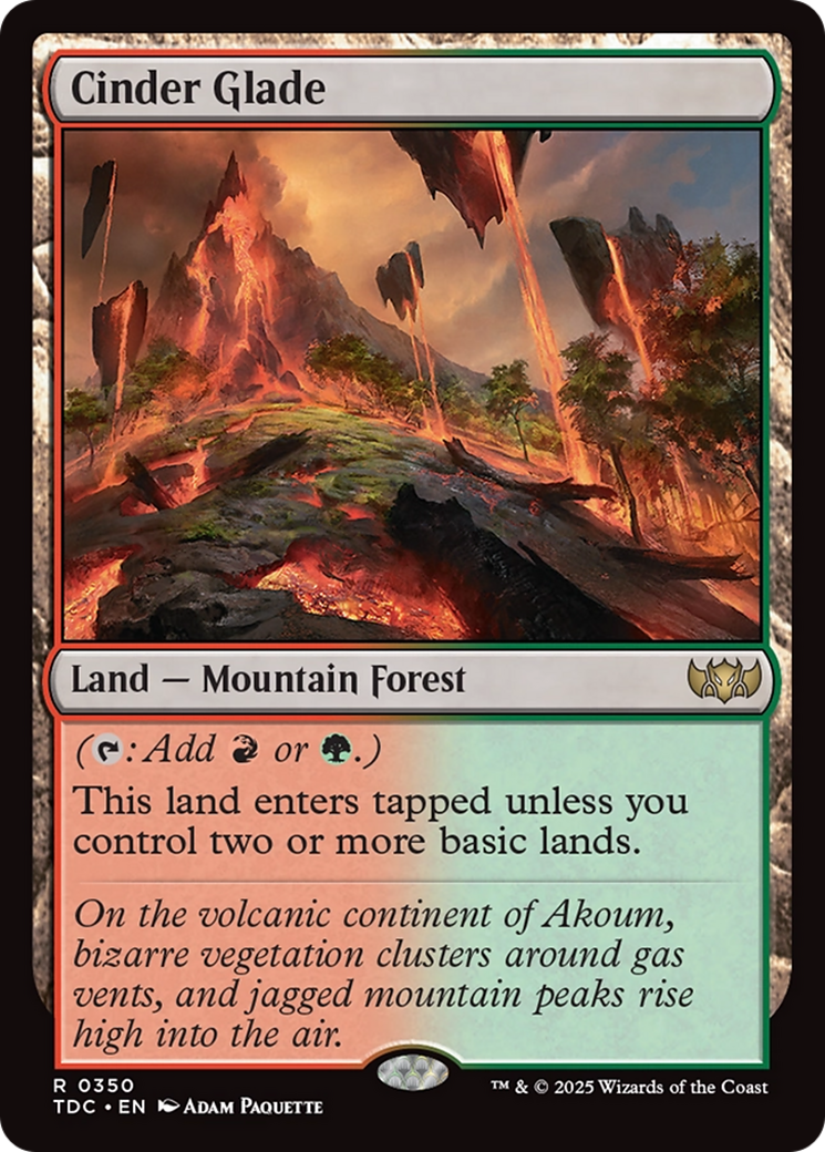 Cinder Glade [Tarkir: Dragonstorm Commander] | Devastation Store