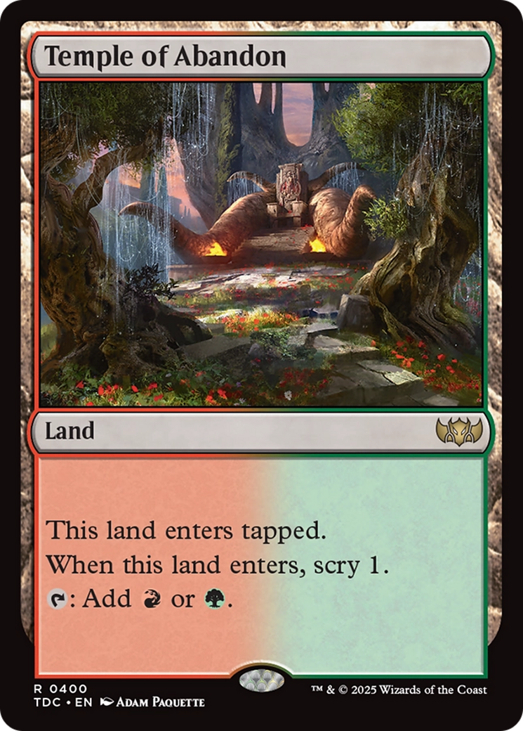 Temple of Abandon [Tarkir: Dragonstorm Commander] | Devastation Store