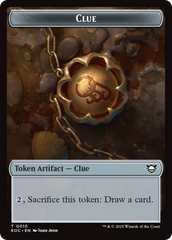 Clue // Beast (0005) Double-Sided Token [Edge of Eternities Commander Tokens] | Devastation Store