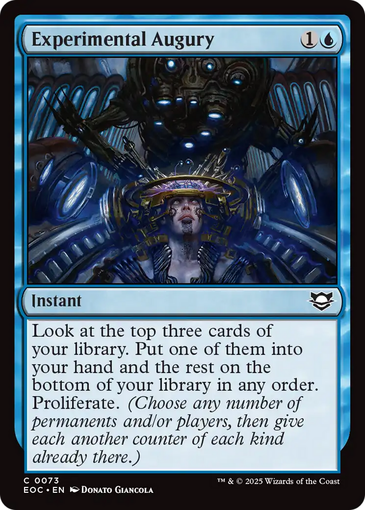 Experimental Augury [Edge of Eternities Commander] | Devastation Store