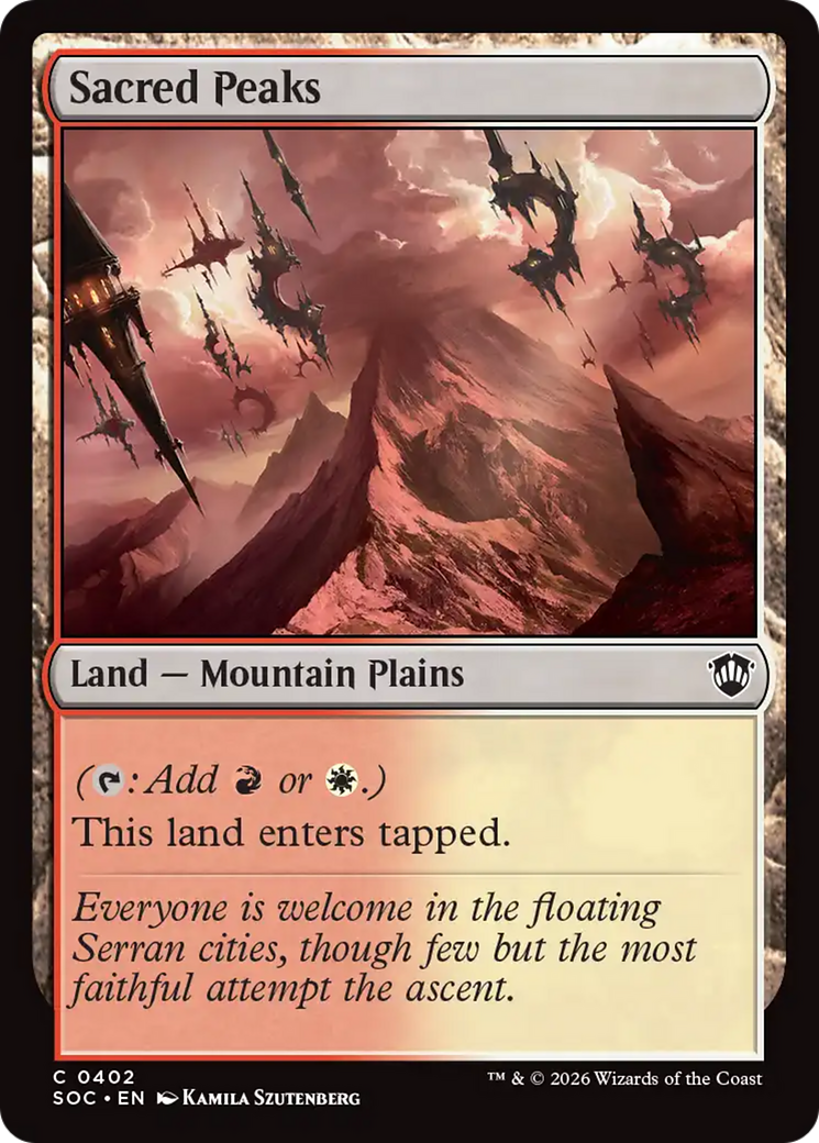 Sacred Peaks [Secrets of Strixhaven Commander] | Devastation Store