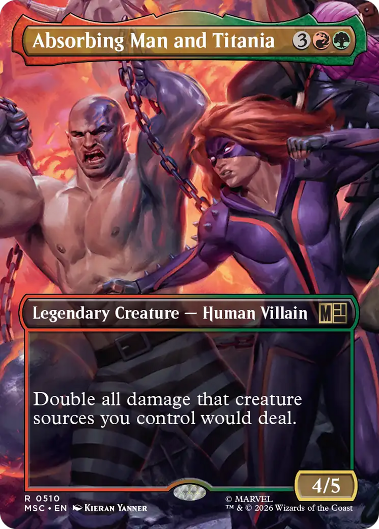 Absorbing Man and Titania (Borderless) [Marvel Super Heroes Commander] | Devastation Store